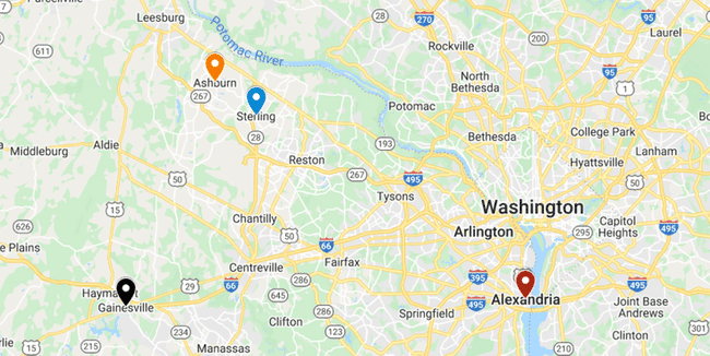 Cardinal Plumbing Location Map pin